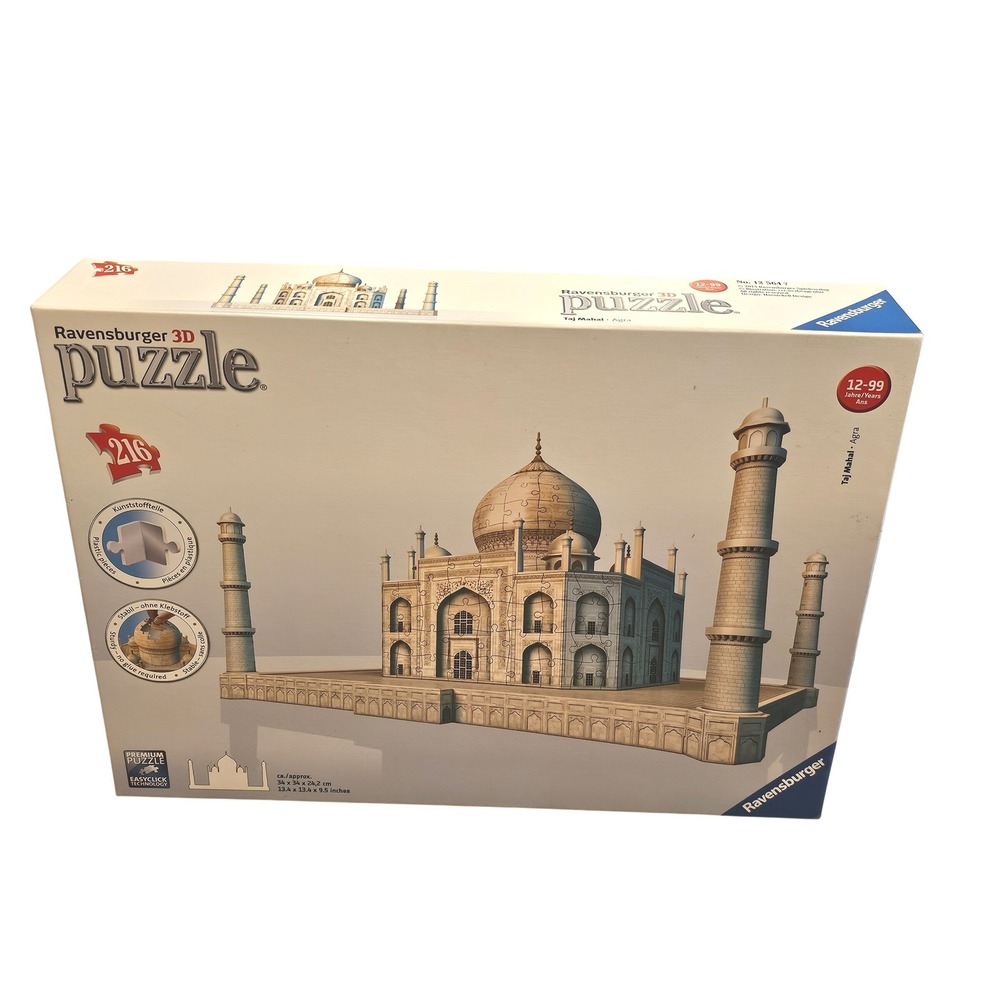 Ravensburger 3D Puzzle‎ Taj Mahal Agra 216 Pieces No 12 564 7 Ages 12+